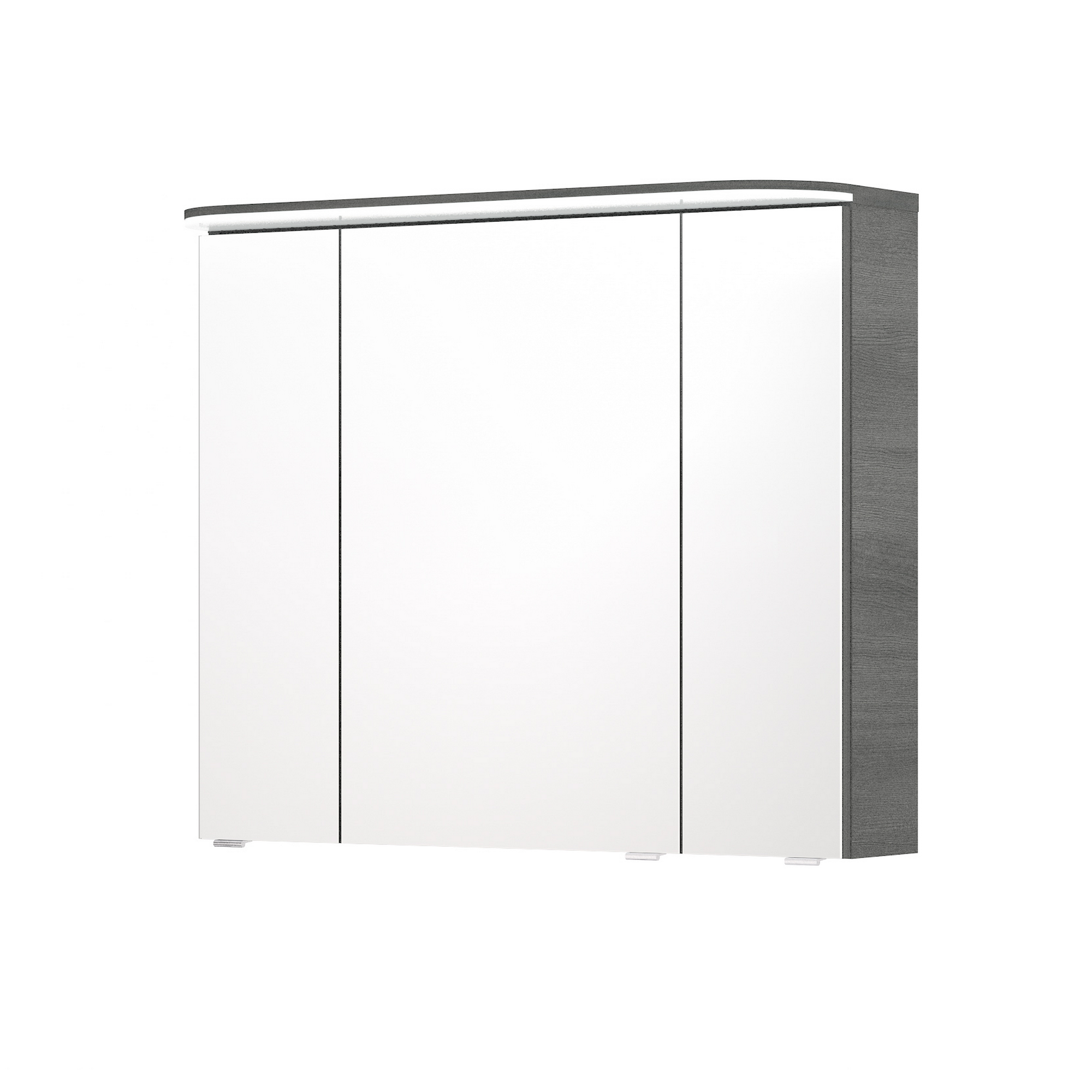 LED-Spiegelschrank ' Jelte' graphitfarben 85 x 72,3 x 17 cm