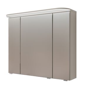 LED-Spiegelschrank ' Jelte' kaschmirfarben matt 85 x 72,3 x 17 cm