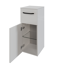Unterschrank 'Jelte' in Weiß Hochglanz 30 x 73 x 28,9 cm