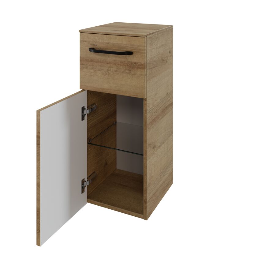 Unterschrank 'Jelte' eichefarben matt 30 x 73 x 28,9 cm