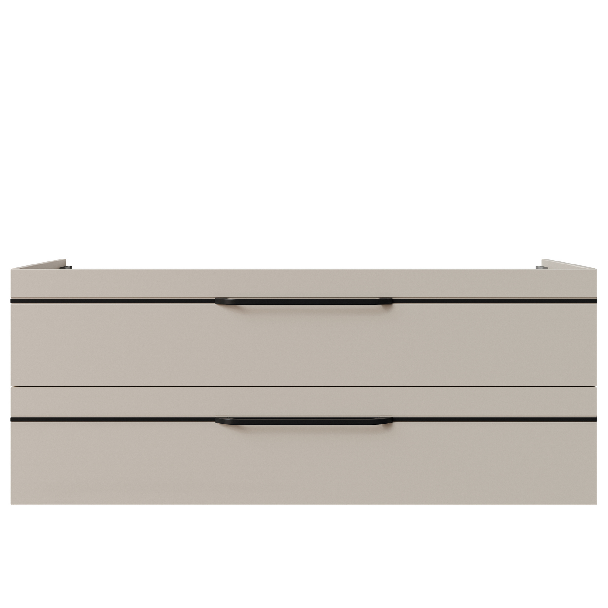 Waschbeckenunterschrank 'Jelte' kaschmirfarben matt 119 x 48 x 46,9 cm