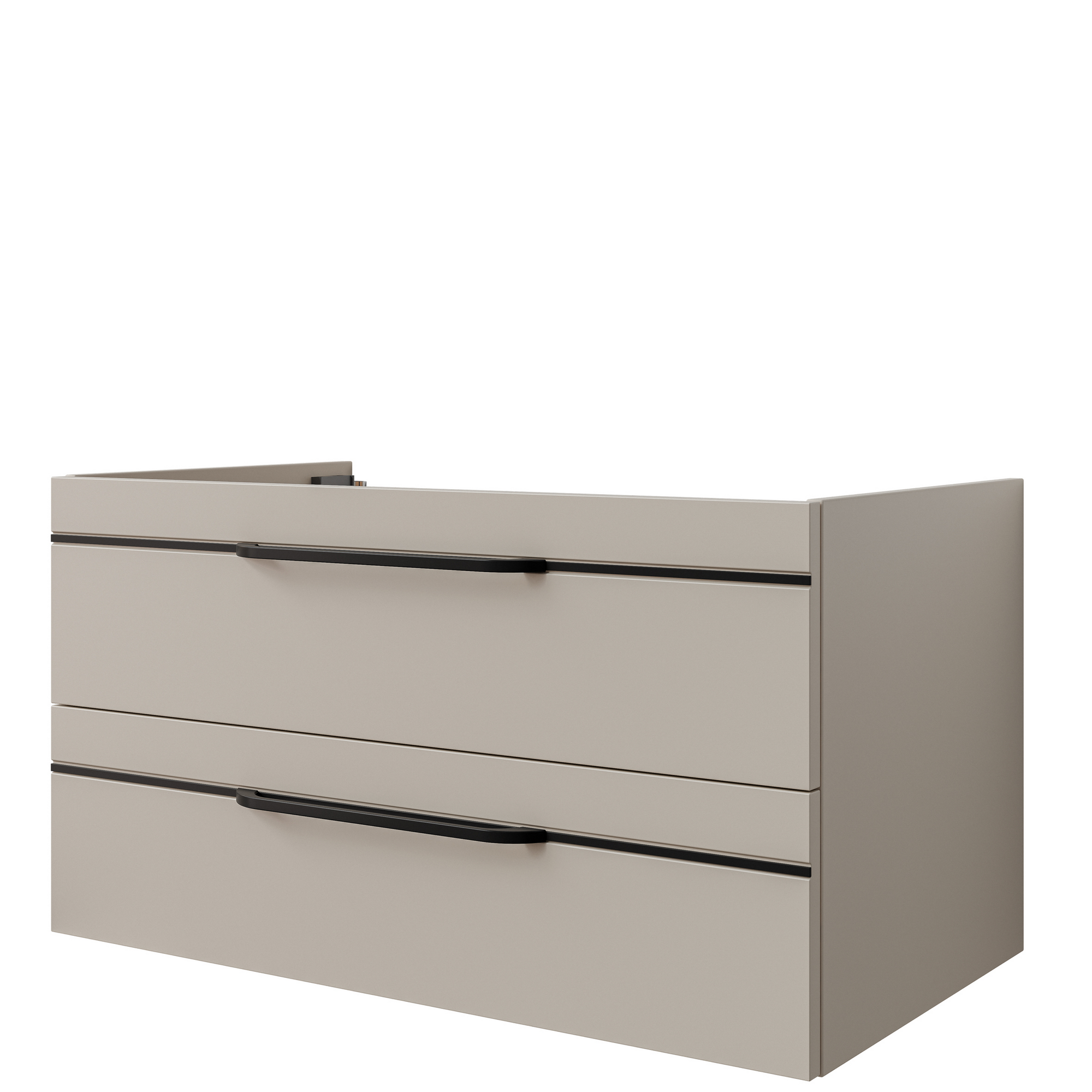 Waschbeckenunterschrank 'Jelte' kaschmirfarben matt 88 x 48 x 46,9 cm