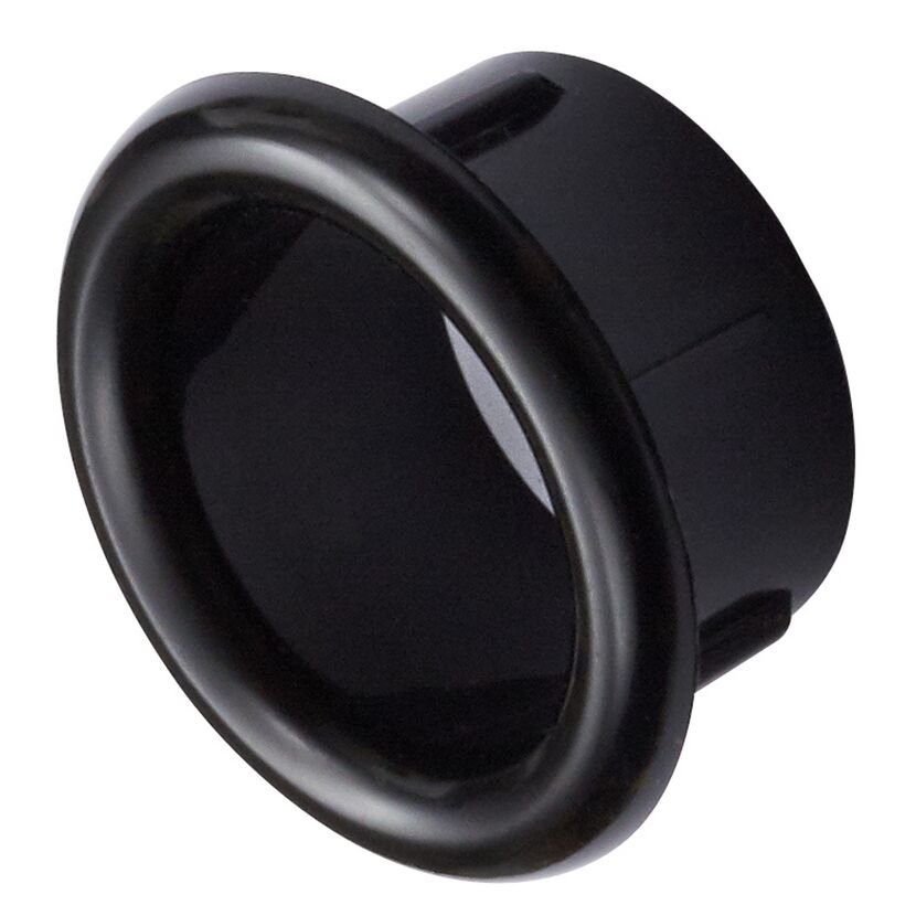 Überlaufrosette 'Jelte' schwarz Ø 32 mm
