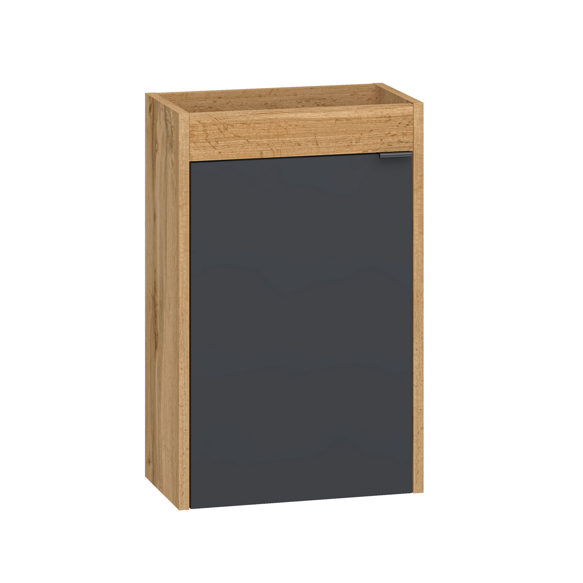 Waschbecken mit Unterschrank 'Benita' eichefarben, schwarz 40 x 66 x 22 cm