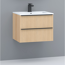 Waschbecken mit Unterschrank 'Viktoria' eichefarben 61,5 x 47,8 x 47 cm
