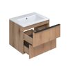 Waschbecken mit Unterschrank 'Viktoria' eichefarben 61,5 x 47,8 x 47 cm