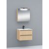 Waschbecken mit Unterschrank 'Viktoria' eichefarben 61,5 x 47,8 x 47 cm