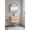 Waschbecken mit Unterschrank 'Viktoria' eichefarben 61,5 x 47,8 x 47 cm