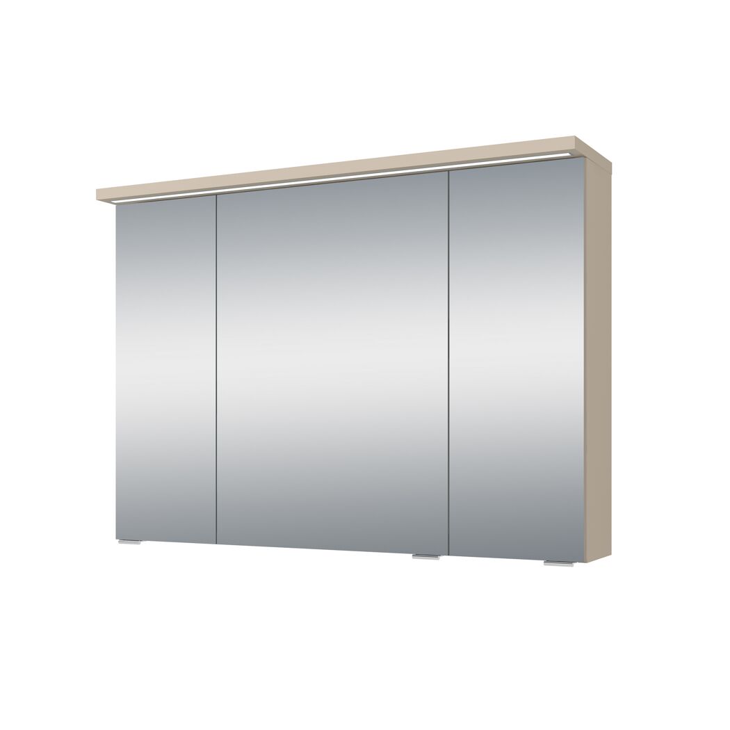 Spiegelschrank 'Giardini' kaschmirfarben 100 x 72,2 x 18/24 cm