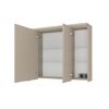 Spiegelschrank 'Giardini' kaschmirfarben 100 x 72,2 x 18/24 cm
