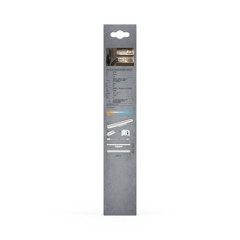 LED-Leuchte 'Linear' mit Magnet 200 lm