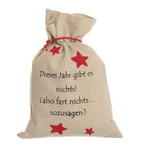 Geschenkbeutel mit Spruch Jute 24 x 34,5 cm