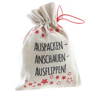 Geschenkbeutel mit Spruch Canvas 15 x 20 cm