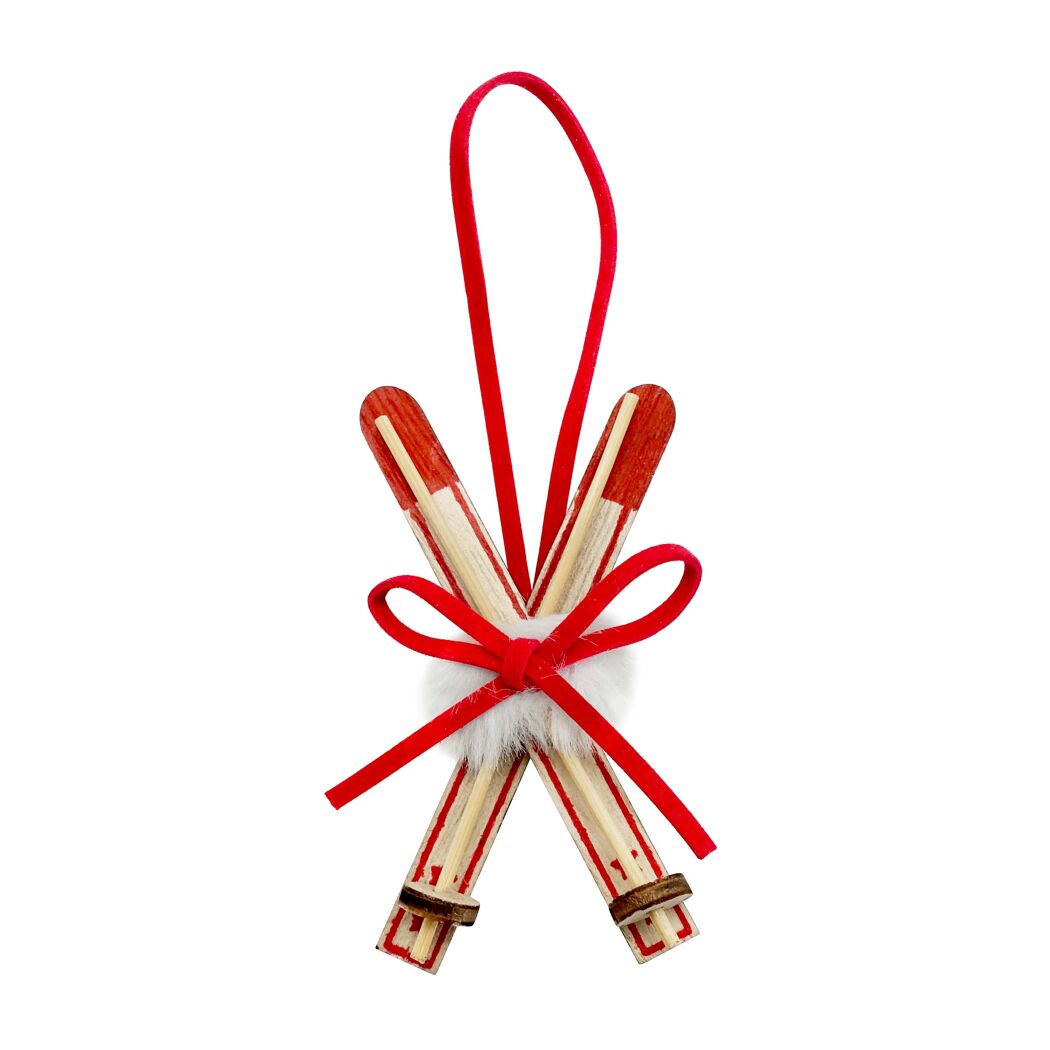 Weihnachtswichtel-Dekoration Ski-Anhänger