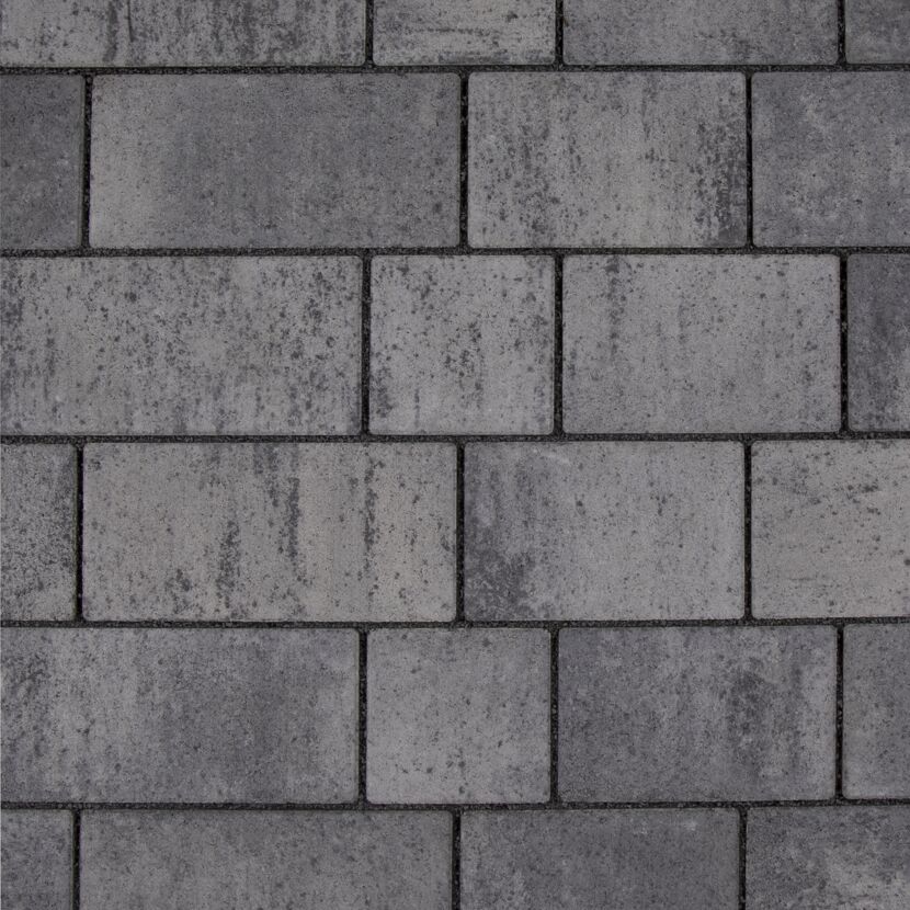 Pflasterstein 'Lille' grau/anthrazit Formatmix