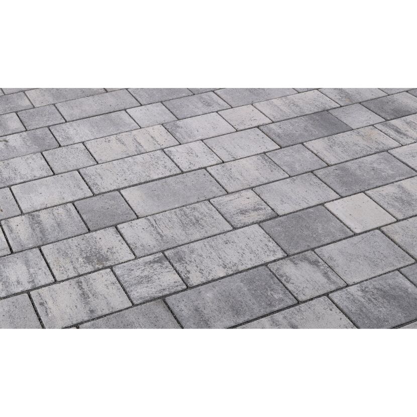 Pflasterstein 'Lille' grau/anthrazit Formatmix