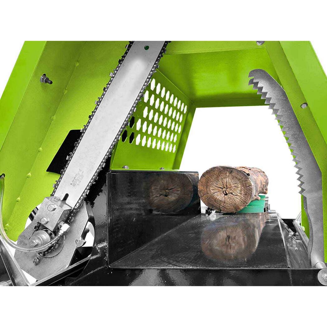 Holz-Spaltautomat 'ZI-SPA380' 9000 W zum Ablängen und Spalten
