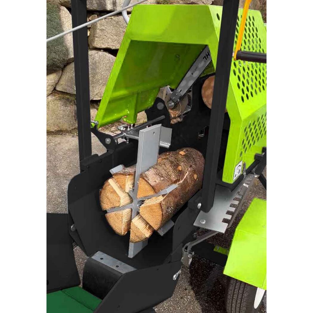 Holz-Spaltautomat 'ZI-SPA380' 9000 W zum Ablängen und Spalten