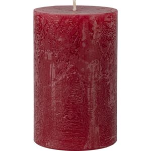 Stumpenkerze 'Rustic Safe' rubinrot Ø 6 x 13 cm