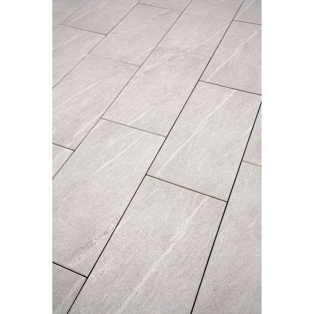 Terrassenplatte 'T-Court Fusion' Beton quarzfarben 80 x 40 x 4 cm