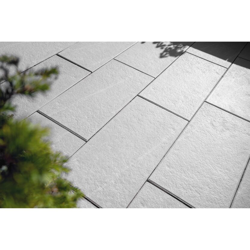 Terrassenplatte 'T-Court Fusion' Beton quarzfarben 80 x 40 x 4 cm