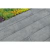 Terrassenplatte 'T-Court Deluxe' Beton basaltgrau 80 x 40 x 4 cm