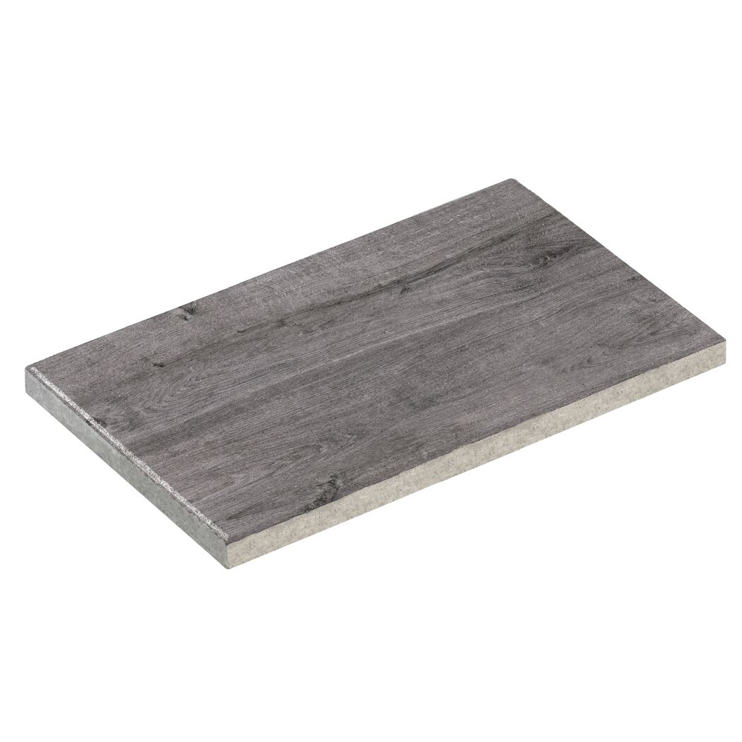 Terrassenplatte 'T-Court Fine Wood' Beton Holzoptik graphit 60 x 40 x 4 cm