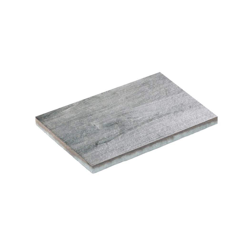 Terrassenplatte 'T-Court Fine Wood' Beton Holzoptik mittelgrau 60 x 40 x 4 cm