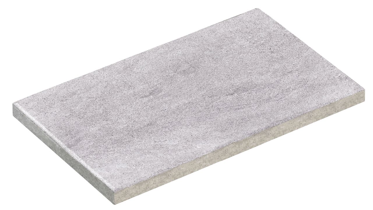 Diephaus Terrassenplatte 'T-Court Deluxe' Beton quarzfarben 60 x 30 x 4 cm