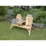 Gartenbank 'Timber' 2-Sitzer Holz braun 155 x 104 x 83 cm