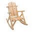 Schaukelstuhl 'Timber' Holz braun 66 x 99 x 97 cm
