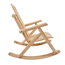 Schaukelstuhl 'Timber' Holz braun 66 x 99 x 97 cm