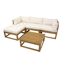 Loungemöbelset 'Karmoy' Holz beige 5-teilig