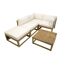 Loungemöbelset 'Karmoy' Holz beige 5-teilig