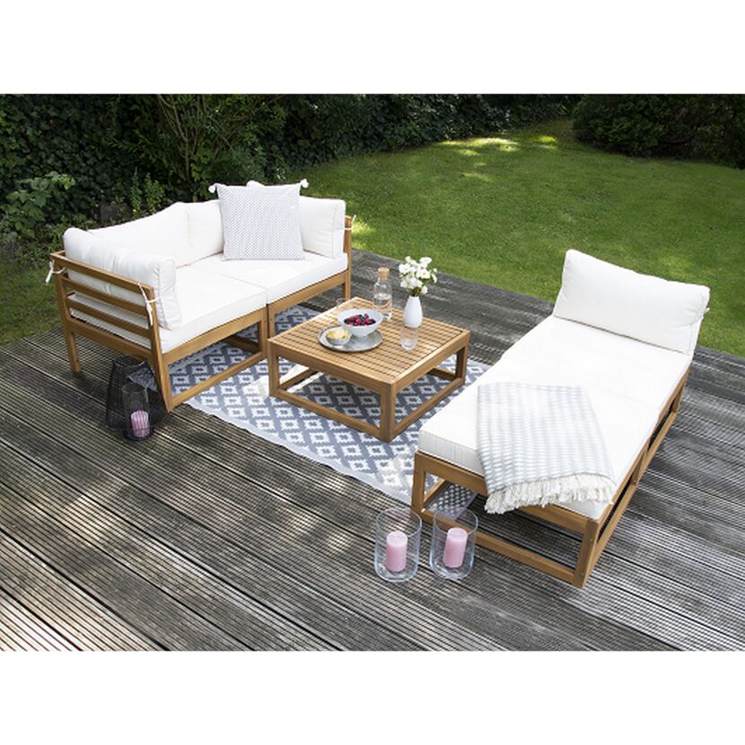 Loungemöbelset 'Karmoy' Holz beige 5-teilig
