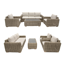 Lounge-Set 'Havana' braun/creme 4-teilig