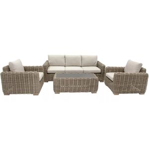 Loungemöbelset 'Havana' Aluminium beige 4-teilig
