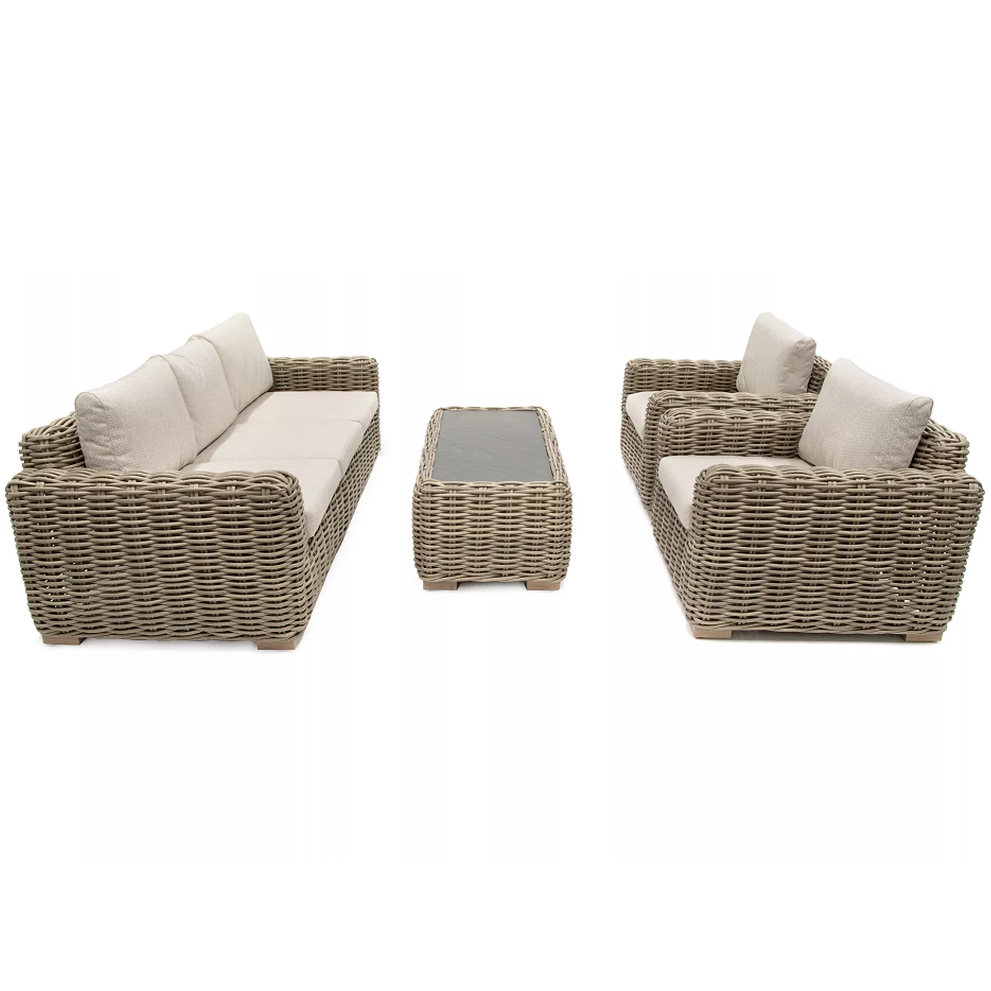 Loungemöbelset 'Havana' Aluminium beige 4-teilig