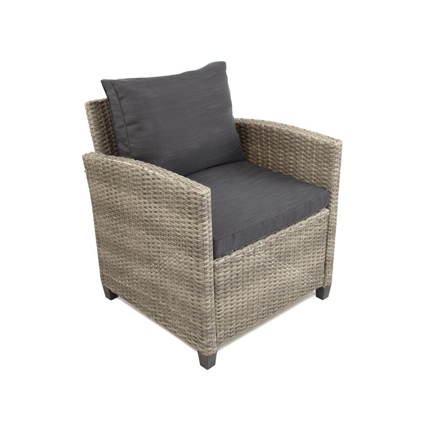 Loungemöbelset 'Prato' Aluminium dunkelgrau 6-teilig