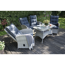 Dining-Lounge-Set 'Monte Carlo' beige/anthrazit 4-teilig