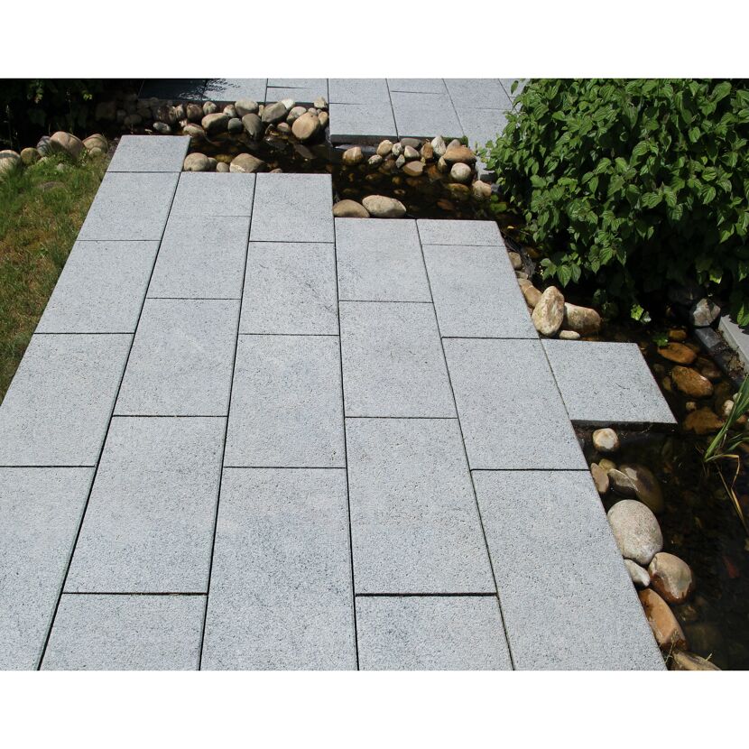 Terrassenplatte 'T-Court Supreme' Beton quarzfarben 60 x 30 x 4 cm