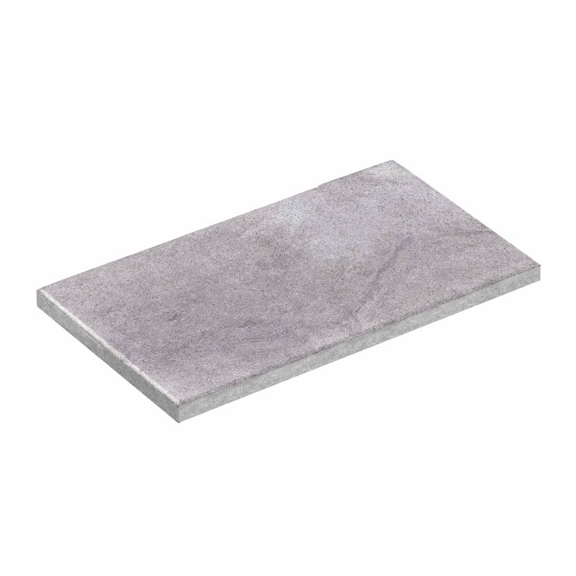 Terrassenplatte 'T-Court Deluxe' Beton grau 80 x 40 x 4 cm