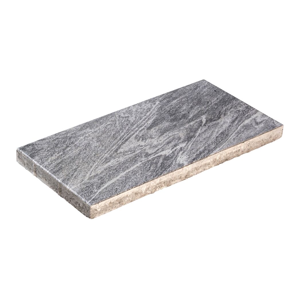 Terrassenplatte 'T-Court Elegance' Beton basaltgrau 60 x 30 x 4 cm