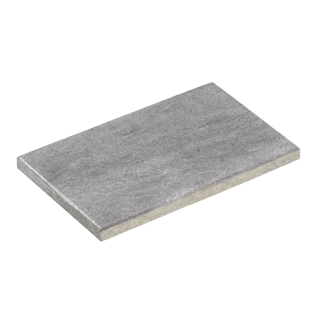 Terrassenplatte 'T-Court Deluxe' Beton basaltgrau 60 x 40 x 4 cm