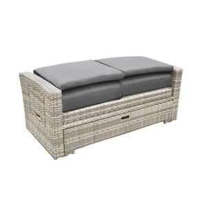 Multifunktionsliege 'Begur' grau/anthrazit 148 x 93 x 65 cm