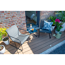 Balkon-Lounge-Set 'Mali' schwarz 3-teilig