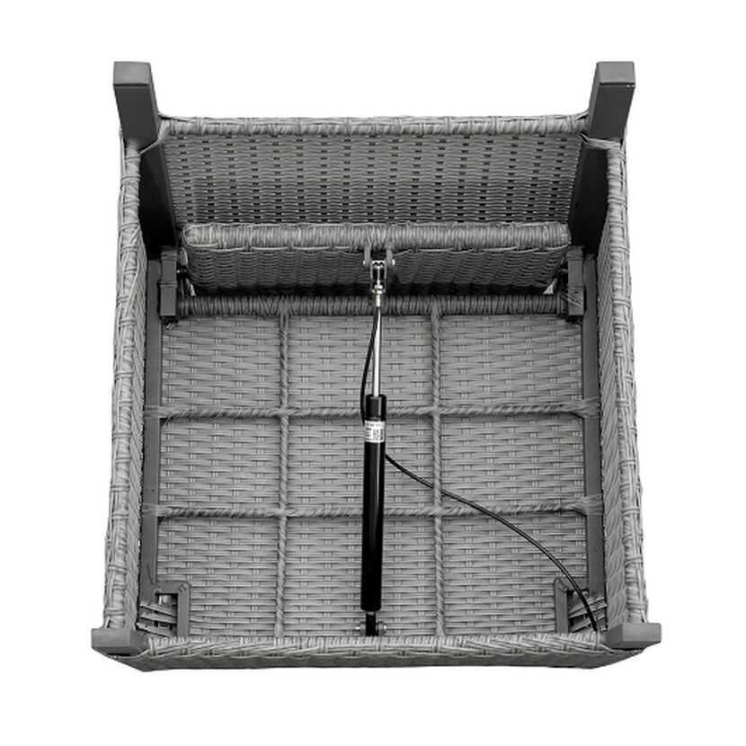 Gartenstuhlset 'Dallas' Aluminium grau 2 Stück