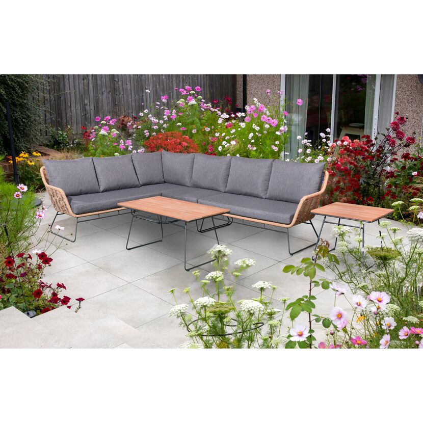 Loungemöbelset 'Montreux' Aluminium grau 6-teilig