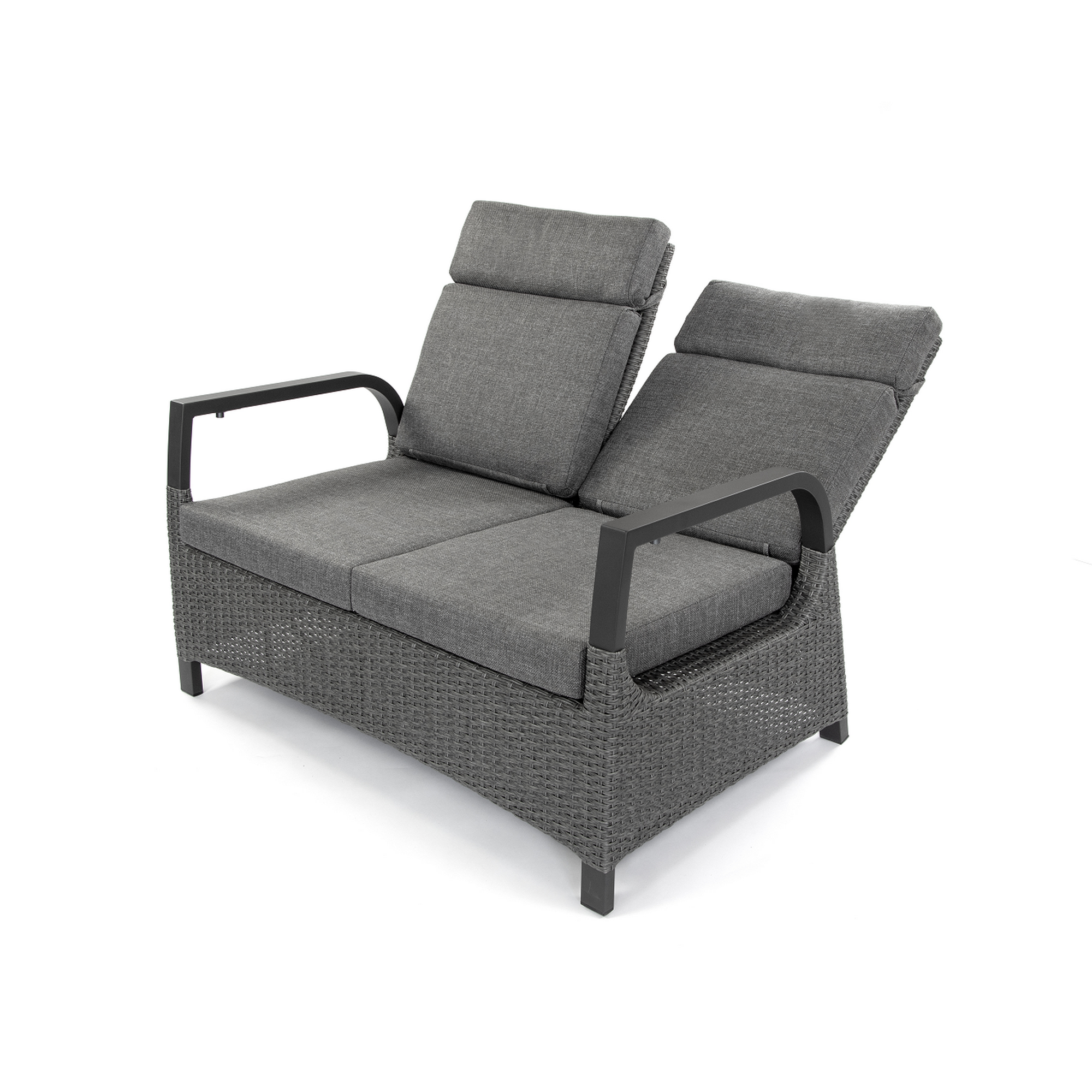 Dining-Lounge-Set 'Orlando' grau 4-teilig