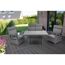 Loungemöbelset 'Orlando' für 4 Personen Aluminium